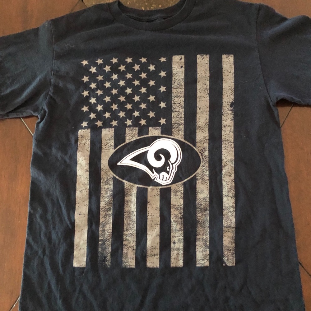 NFL Football LA Rams youth L T shirt we not me